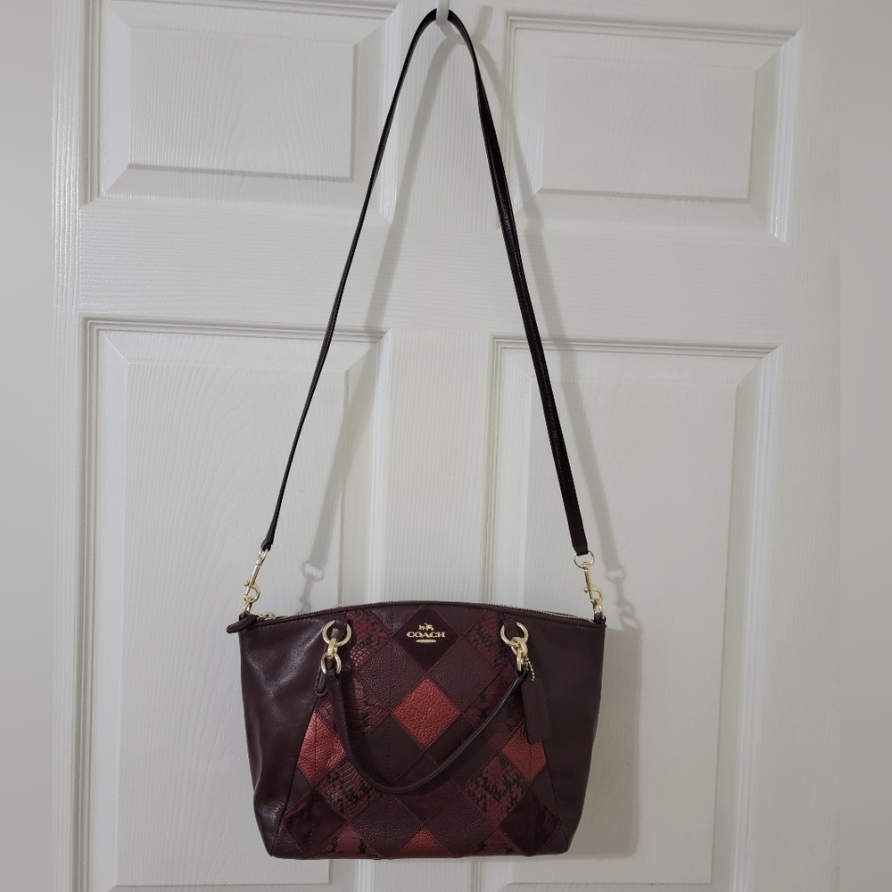 Coach Burgundy and Red Women's Bag